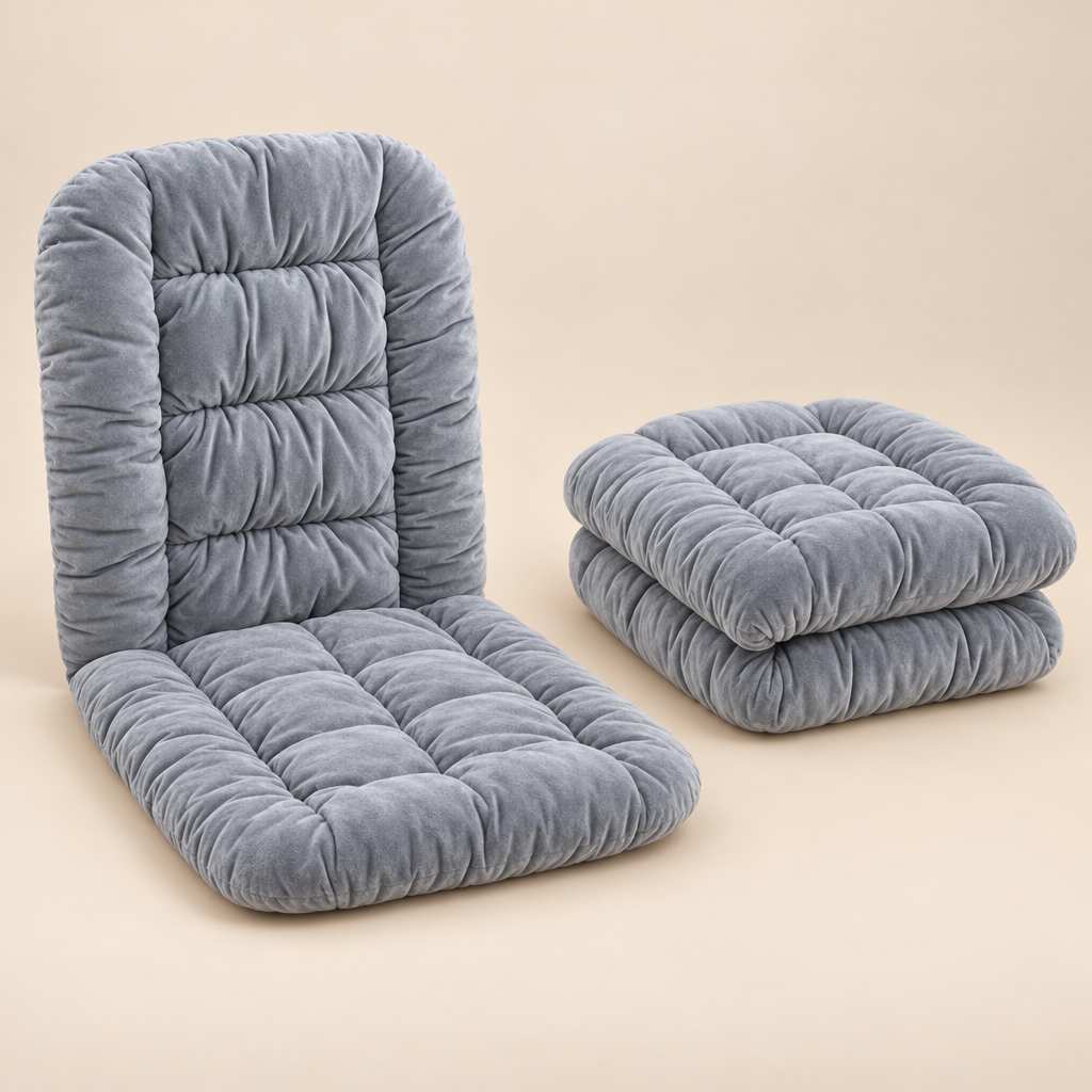 Cushion unfolded and folded